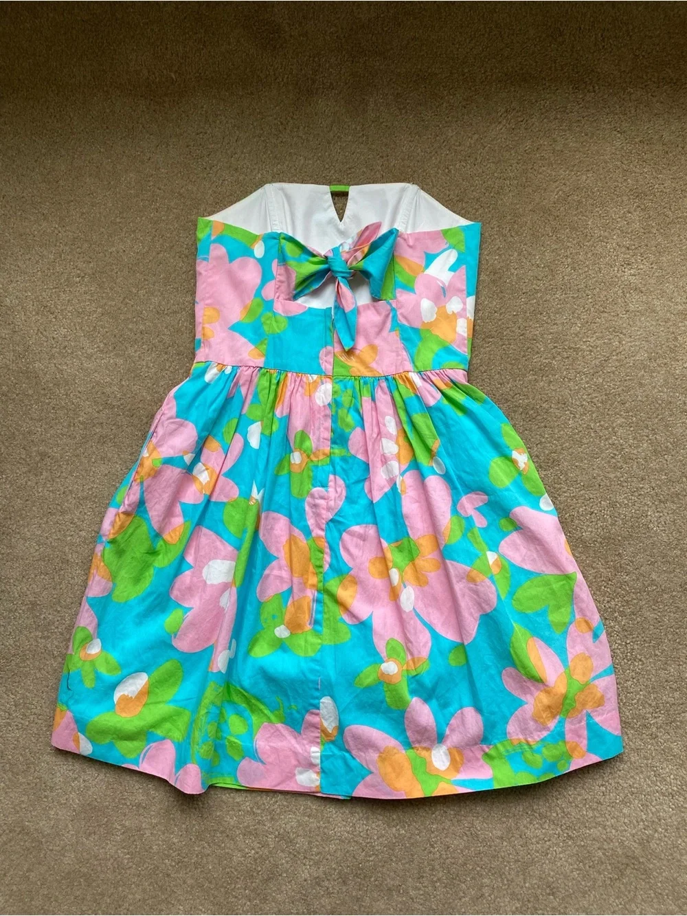 Lilly Pulitzer Richelle Dress Floral Beachy Coastal Summer Quiet Luxury - Picture 3 of 11